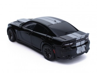 Dodge Charger модель автомобиля, 1:32, Черный, активное рулевое управление - передние колеса, подвеска, свет и звук