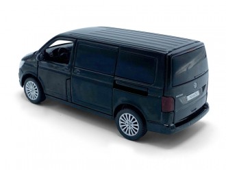 VW Multivan модель автомобиля, 1:32, Черный, активное рулевое управление - передние колеса, подвеска, свет и звук