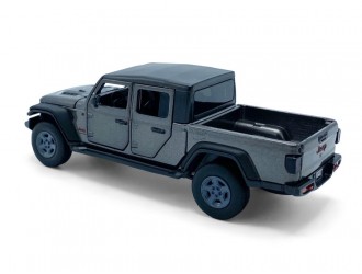 Jeep Gladiator модель автомобиля, 1:32, Серый активное рулевое управление - передние колеса, подвеска, свет и звук