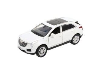Модель автомобиля Cadillac XT5, 1:32, Белый активное рулевое управление - передние колеса, подвеска, свет и звук