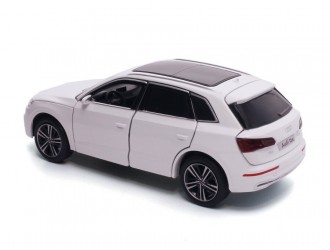 Audi Q5 модель автомобиля, 1:32, Белый активное рулевое управление - передние колеса, подвеска, свет и звук
