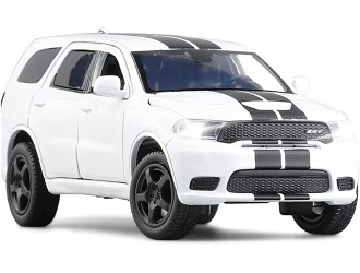 Dodge Durango SRT модель автомобиля, 1:32, Белый активное рулевое управление - передние колеса, подвеска, свет и звук