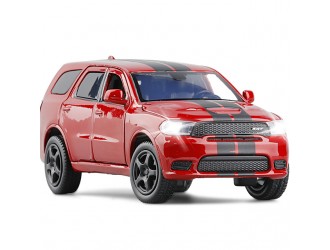 Dodge Durango SRT модель автомобиля, 1:32, Красный активное рулевое управление - передние колеса, подвеска, свет и звук