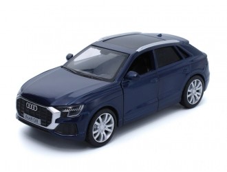 Audi Q8 модель автомобиля, 1:36, Синий Механизм обратного хода, синхрон
