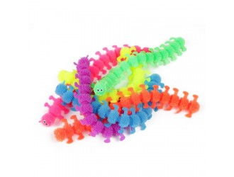 Эластичная игрушка Гусеница 24 см - 100 см Pufferz разных цветов