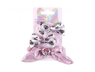 Set accesorii pentru par Fundite 2 buc. Elastic 1 buc. Minnie