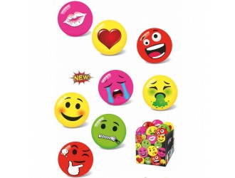 Резиновый мячик 11 см Little Faces Emoji