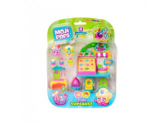 Игровой набор с 2 эксклюзивными фигурками и конфетами Cupcake Shop Moji Pops