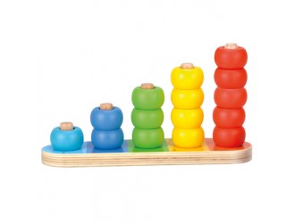 Jucarie din lemn Numaratoare multicolora