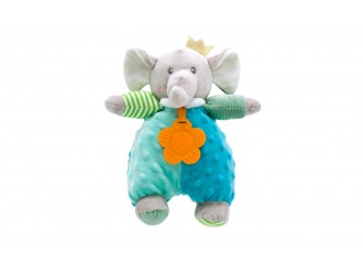 Jucarie de plus zornaitoare cu element dentitie 19cm Urs/Elefant/Iepure 25553