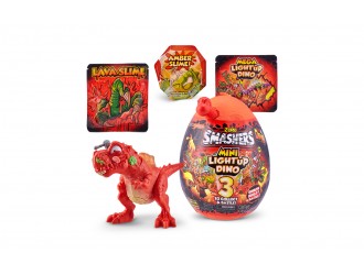 Фигурка динозавра-сюрприз в яйце Smashers - Mini Dino Light-Up S4, 13 см, три вида, ZURU.