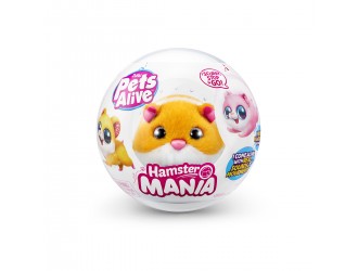 Jucarie de plus Hamster portocaliu Interactiv Pets Alive S1 Hamster Mania