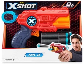 Blaster X-SHOT EXCEL MK3, ZURU, 8 cartuse