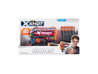 Blaster X-SHOT SKINS MENACE, ZURU, 8 cartuse, 36515P Mercenary