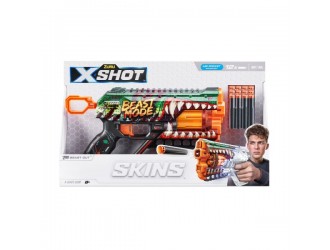 Бластер X-SHOT SKINS GRIEFER, ZURU, 12 патронов, 36561A Beast Out