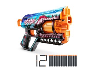 Бластер X-SHOT SKINS GRIEFER, ZURU, 12 патронов, 36561B Shark Thrasher