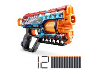 Бластер X-SHOT SKINS GRIEFER, ZURU, 12 патронов, 36561E Апокалипсис