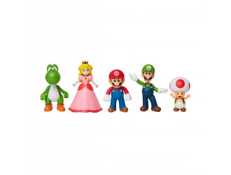Набор эксклюзивных игровых фигурок SUPER MARIO - Марио и друзья 6 cm