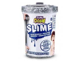 Slime in tub cu capac 70g, OOSH SLIME, ZURU, Metalic