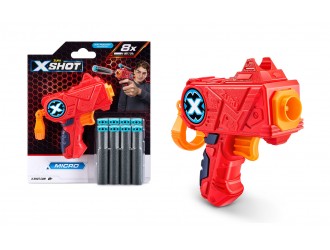 Пистолет Micro X-Shot с 8 патронами 02199