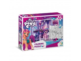 Пазл 2 в 1 My Little Pony 60 эл. + раскраска, Dodo