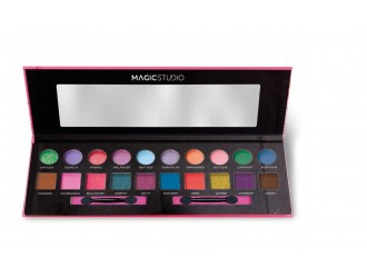 Paleta cu 20 farduri pentru ochi si aplicatoare Pretty Girls Magic Studio