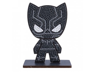 Set de creatie cu diamante Black Panther Craft Buddy, Crystal Art