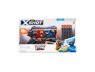 Pistol X-Shot Skins Flux, 8 cartuse, Poppy Playtime, Toony