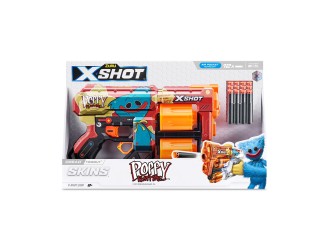 Пистолет X-Shot Skins Dread, 12 патроны, Poppy Playtime, Timeout