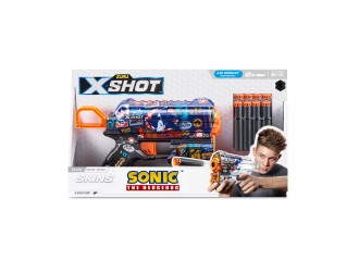 Пистолет X-Shot Skins Flux, Sonic, Race Team, 8 патроны