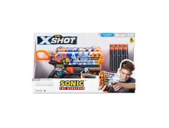 Пистолет X-Shot Skins Flux, Sonic, Super Speed, 8 патроны