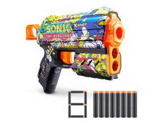 Пистолет X-Shot Skins Flux, Sonic, Hyper Spike, 8 патроны