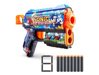 Пистолет X-Shot Skins Flux, Sonic, Mega, 8 патроны