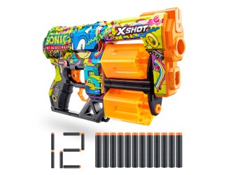 Бластер  X-Shot Skins Dread, Sonic, Hyper Spike, 12 патроны