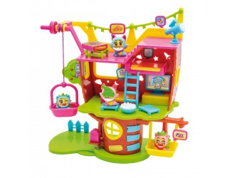 PMPSP112IN20 Set de joaca Casuta din Copac cu 2 figurine si accesorii Tree House Moji Pops