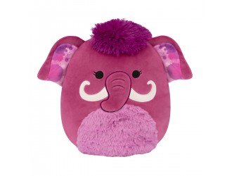 Jucarie de plus 30 cm Mamut visiniu - Magdalena, Squishmallows