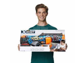 Blaster X-Shot SKINS LAST STAND с 16 патронами, 3 типа, ZURU
