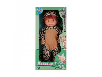 Кукла Bebelou 40 см, в костюме леопарда или зебры, Dollz n More