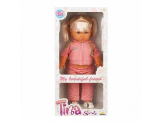 Кукла Тина в спортивной одежде, Dollz n More, 45 см 2 вида, красная или розовая