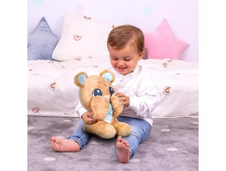 Jucarie de plus Ursulet cafeniu cu manute mobile 26cm Peekapets
