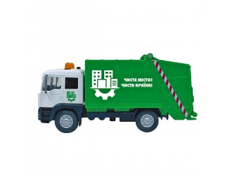 510705.270 Macheta Camion de Gunoi cu sunete si lumini, 16cm, TechnoDrive