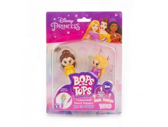 Set 3 figurine-toppere de colectie - Printese Disney, Bop n Tops