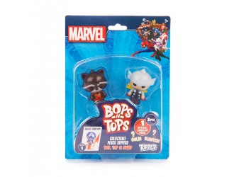 Set 3 figurine-toppere de colectie - Eroi Marvel, Bop n Tops