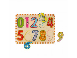 Деревянный пазл Цифры 10 эл. 29,5 х 22 см, 2 вида,