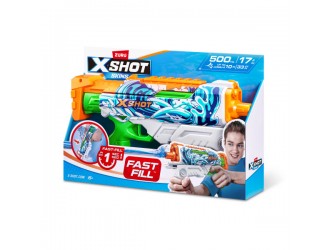 Blaster cu apa Waves Fast-Fill Skins Hyperload, X-Shot, Zuru