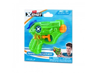 Мини водяной пистолет Warfare Nano Drencher, X-Shot, Zuru