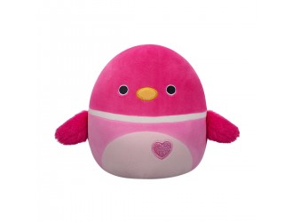 Jucarie de plus 13 cm, Ratusca roz - Della, Squishmallows