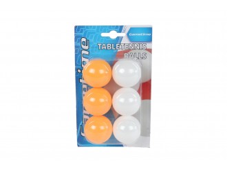 Мячи для настольного тенниса Gametime, набор 6 штук, блистерная упаковка
