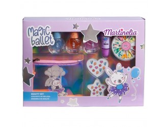 Trusa manichiura cu balsam buze si gentuta Magic Ballet Nail & Case, Martinelia