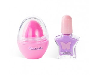 Набор из бальзама для губ 7г и лака для ногтей 4мл Shimmer Wings, Martinelia